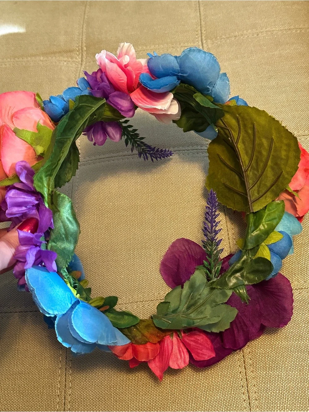 Multicolor Floral Crown Headband - Women Accessories